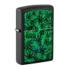 Briquet Zippo Original avec feuilles de cannabis phosphorescente.