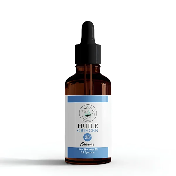 huile cbd cbn bio - 25% de CBN - idéale pour le sommeil