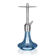 Hookah Steamulation with Sky blue crystal vase