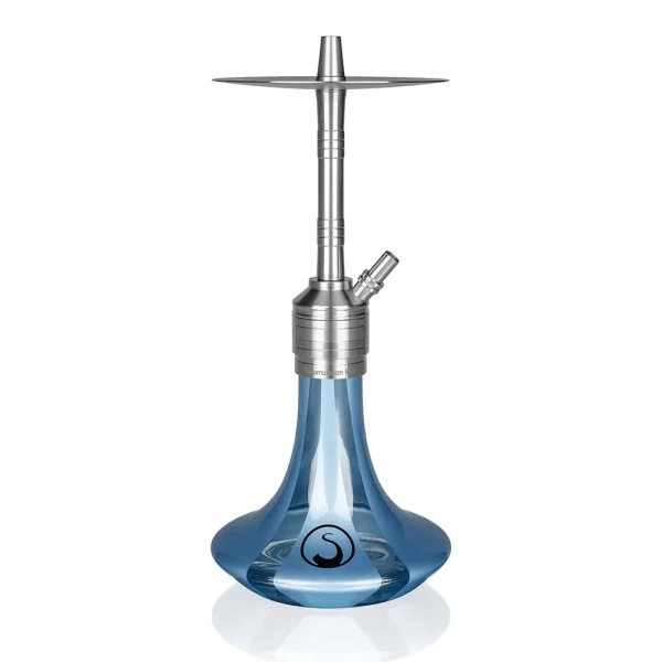 shisha Steamulation mit Kristallvase Sky blue