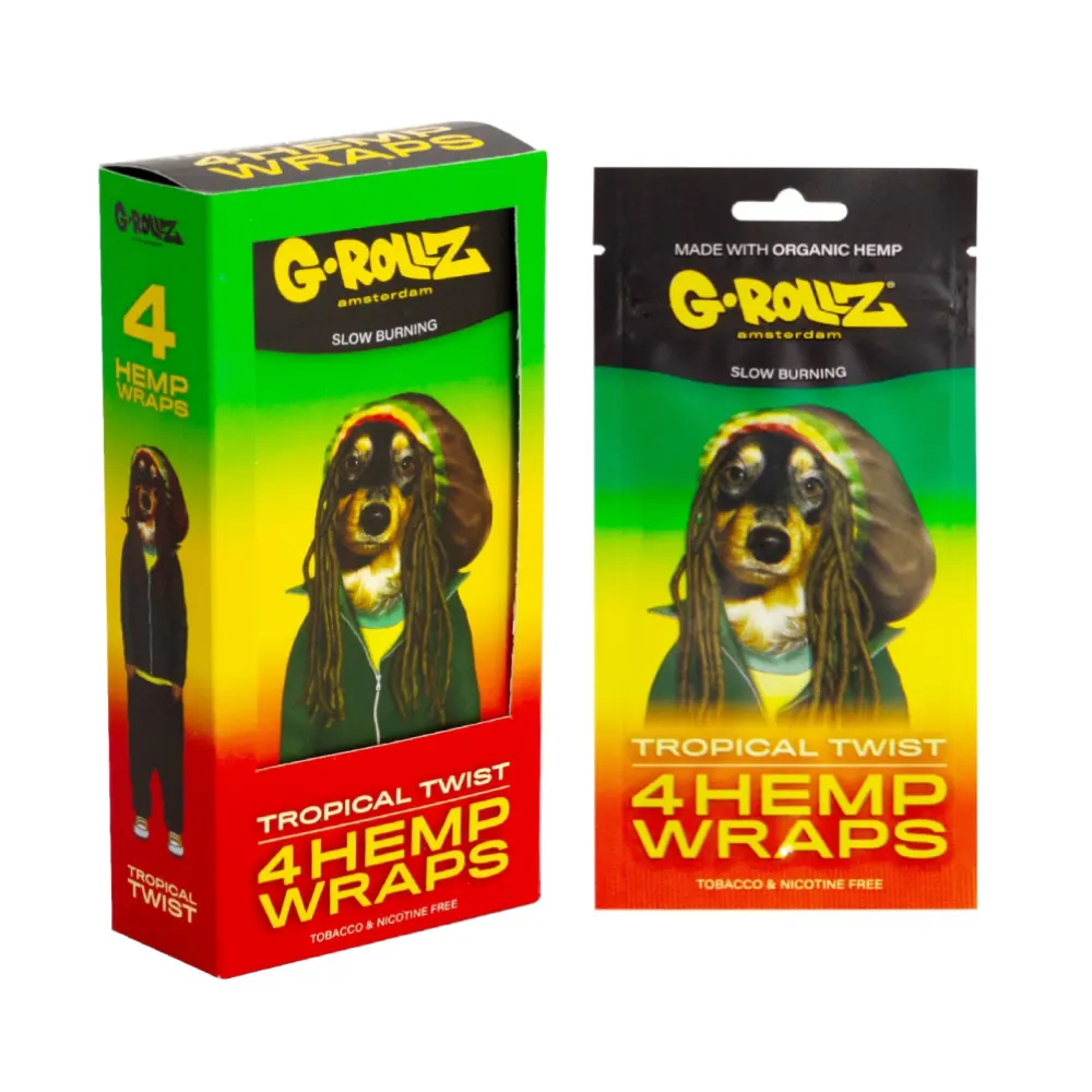 Feuilles à rouler blunt wrap goût tropical - G-Rollz