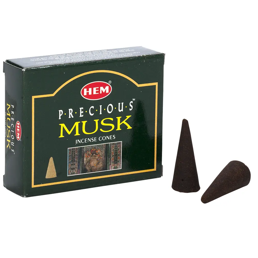 Encens naturel en cône HEM - Precious Musk - Encens - Mistersmoke