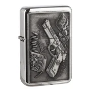 briquet essence metal gun