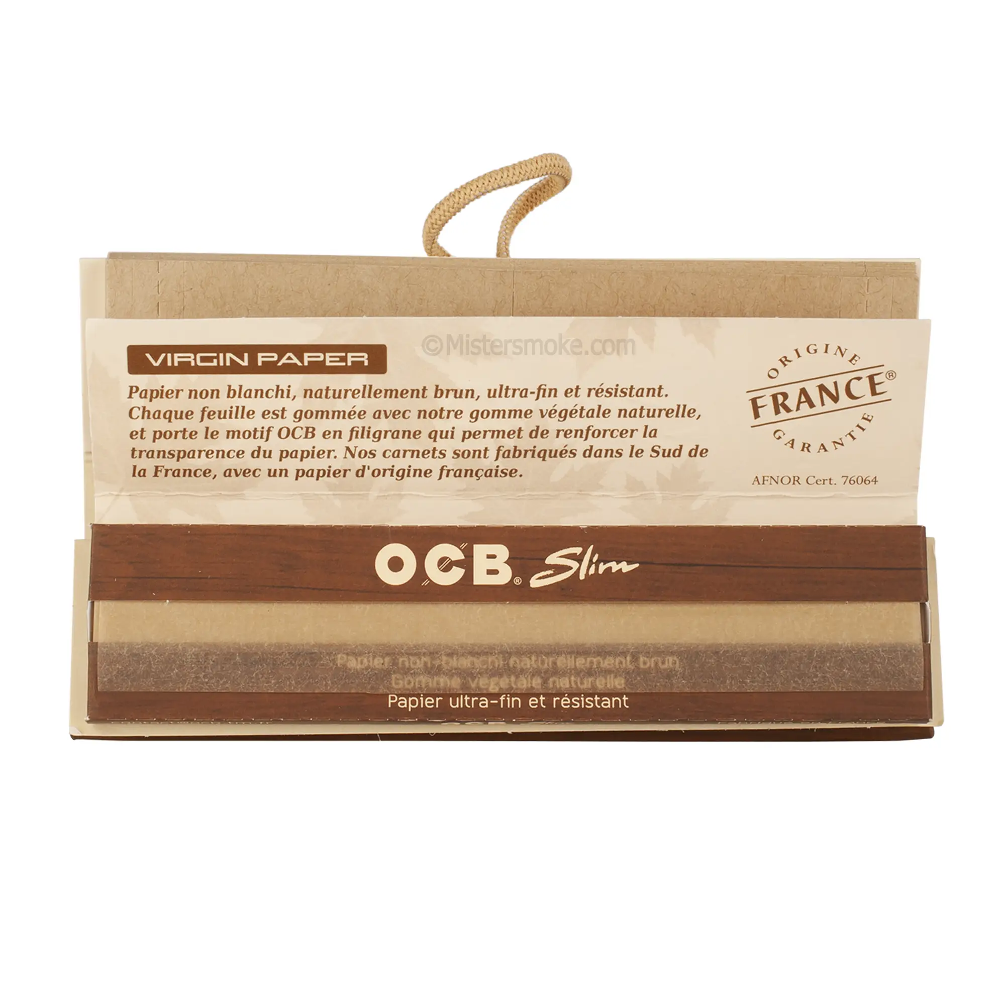 Carnet OCB Slim Virgin - Roll kit - Feuilles slim + tips - Mistersmoke