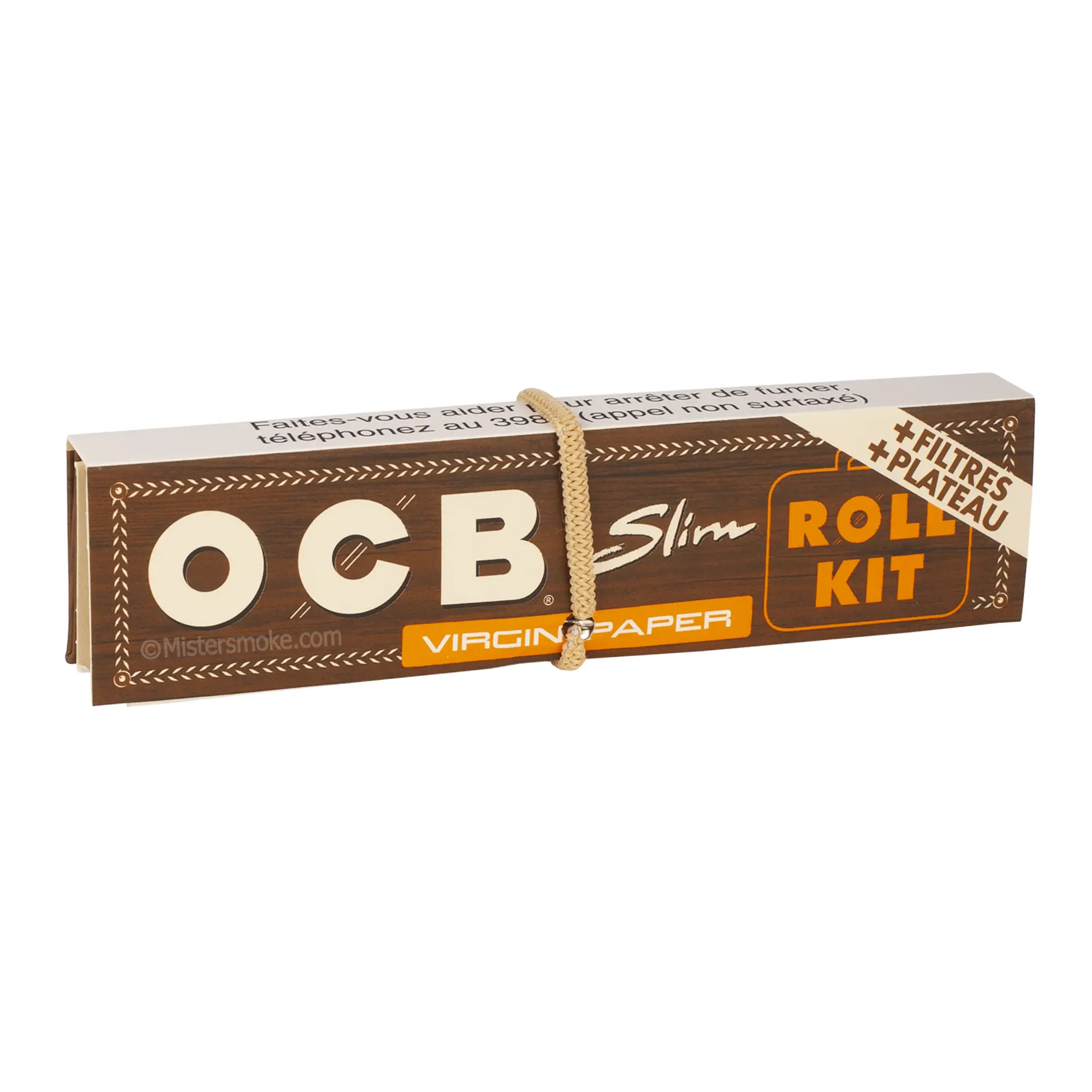 OCB Roll Kit Virgin Slim, Feuilles + carton + support