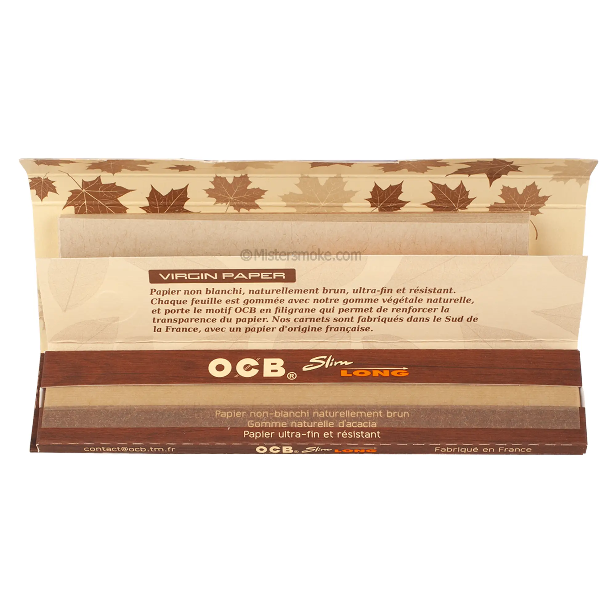 Feuille OCB Slim long Virgin + tips - Feuilles à rouler - Mistersmoke