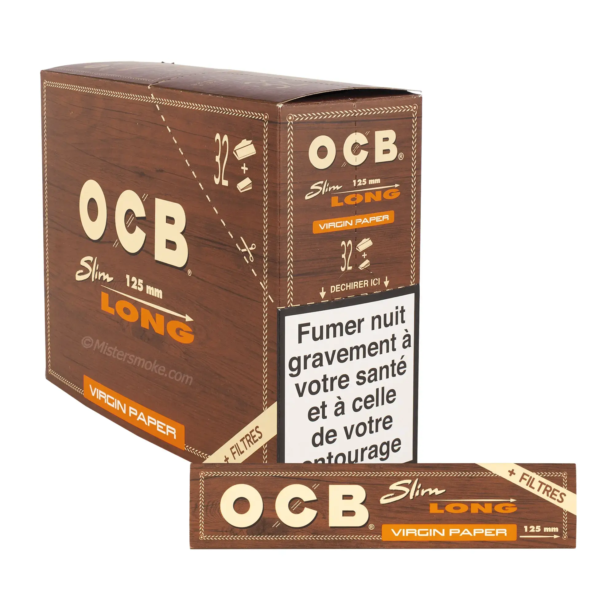 Feuilles longues à rouler OCB Virgin Slim + tips