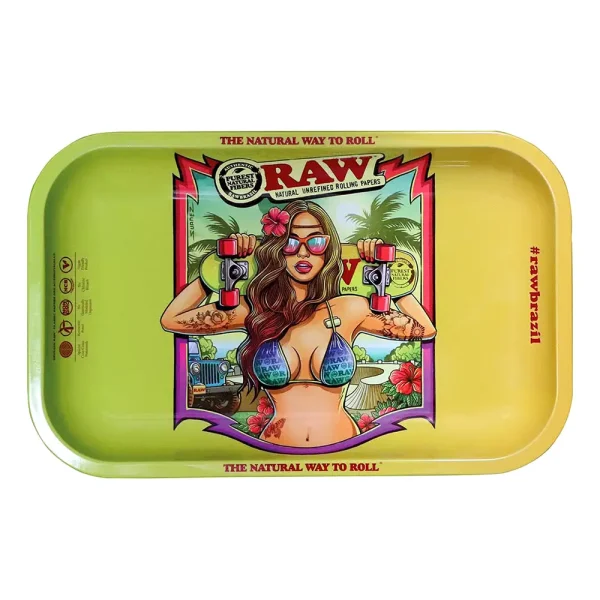 Raw Brazil rolling tray