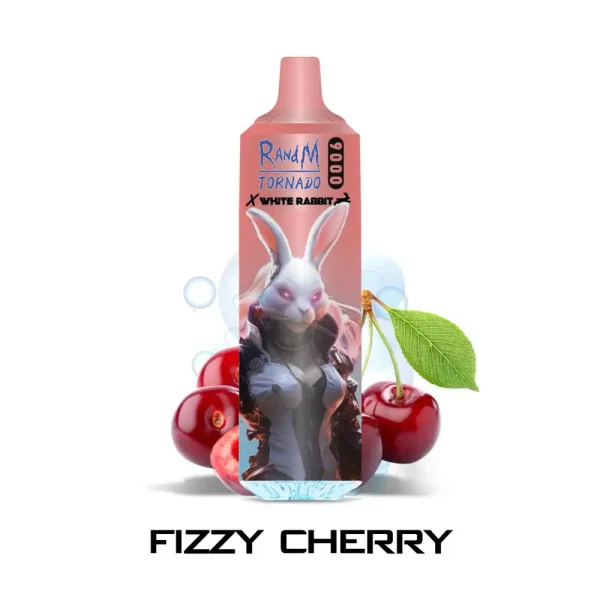 puff 9000 tornado white rabbit fizzy cherry - cerise glacée