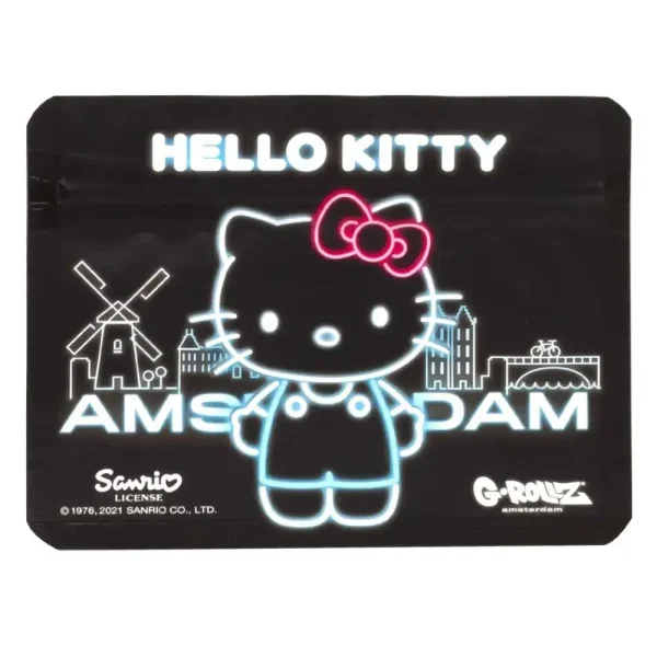 pochon weed personnalisé hello kitty et réutilisable