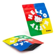 sachet zip pour conserver cbd - design original hello kitty