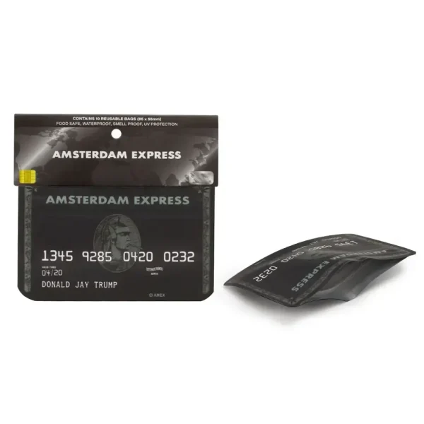 détails pochon weed cbd en forme de carte de crédit american express