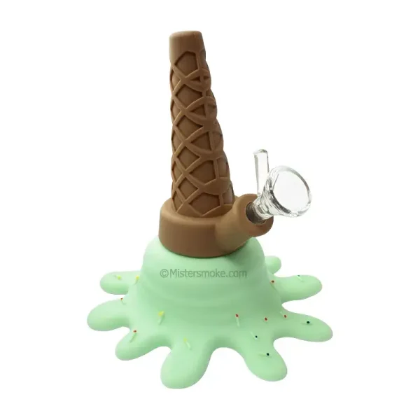 bang silicone incassable avec douille en verre - ice cream glace