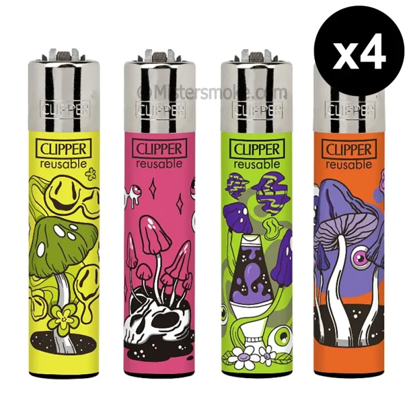 clipper melting psycho - pack de 4 briquets à pierre rechargeables.