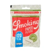sachet de 120 filtres slim naturels et biodégradables Smoking Paper