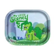 plateau à rouler en métal pour fumeurs - design original "my little stoney" inspiré de "mon petit poney"