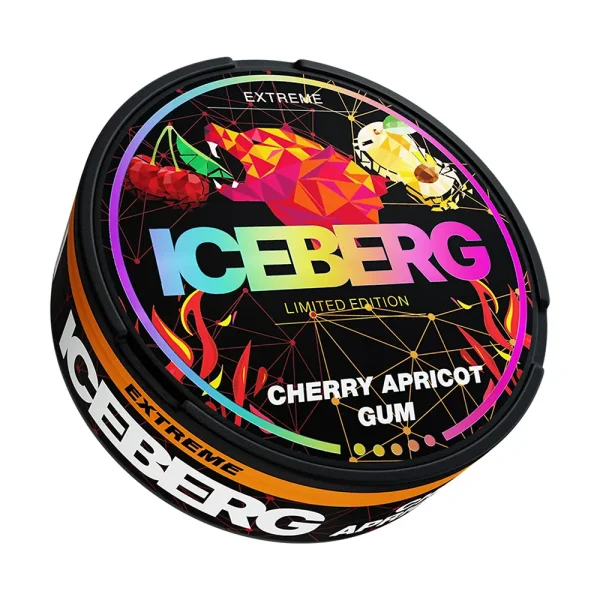 Nicopods ICEBERG Extra Strong Goût Cerise Abricot Gum