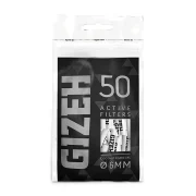 filtres à charbon actif GIZEH à base de noix de coco et bouchons en céramique - format slim 6 mm