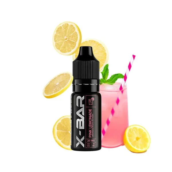 E liquide fruité et sucré &quot;Pink Lemonade&quot; de X-BAr - Flacon 10 ml avec 20 mg de nicotine.