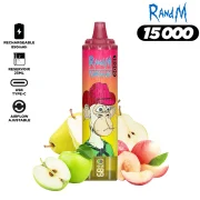 puff 15k tornado randm avec écran - gout apple peach pear