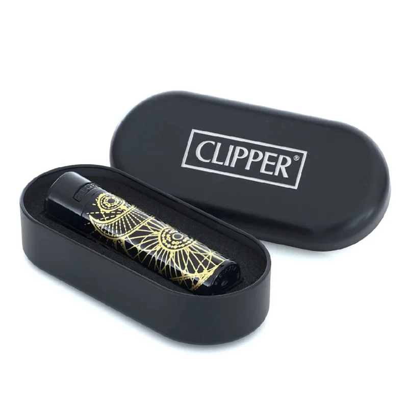 clipper briquet métal mystical shine avec coffret