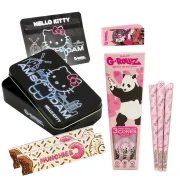 box fumeur femme - pack fumeur joint complet thème rose hello kitty