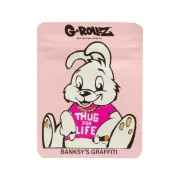 Sachet Zip G-Rollz - Banksy&#039;s Graffiti - Thug Life Pink