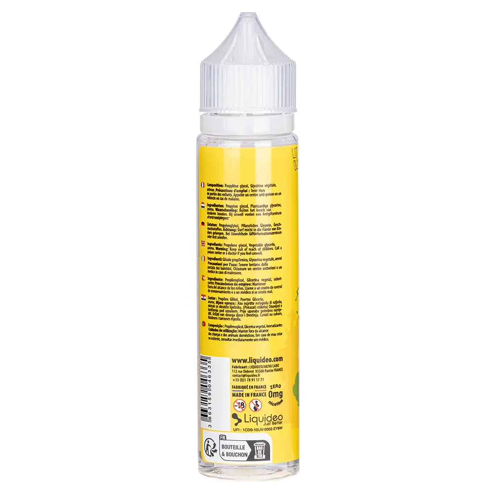 E-liquide Liquideo 50 ml Citrus Freeze - 0% de nicotine – Image 3