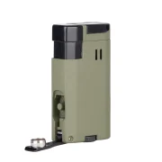 Briquet tempete rechargeable avec coupe cigare intégré, disponible à petit prix.