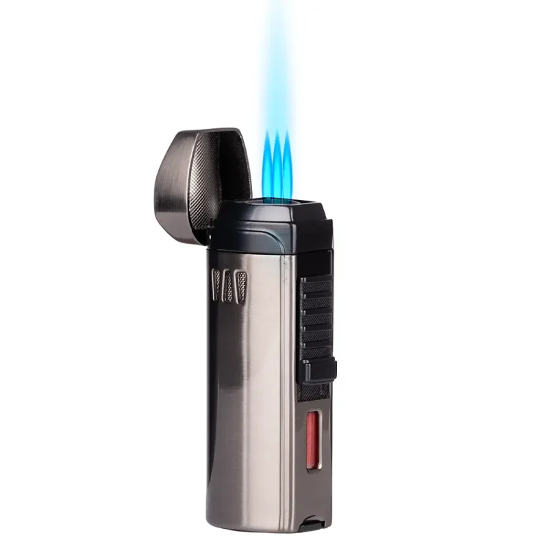 briquet flamme tempete rechargeable en gaz butane.