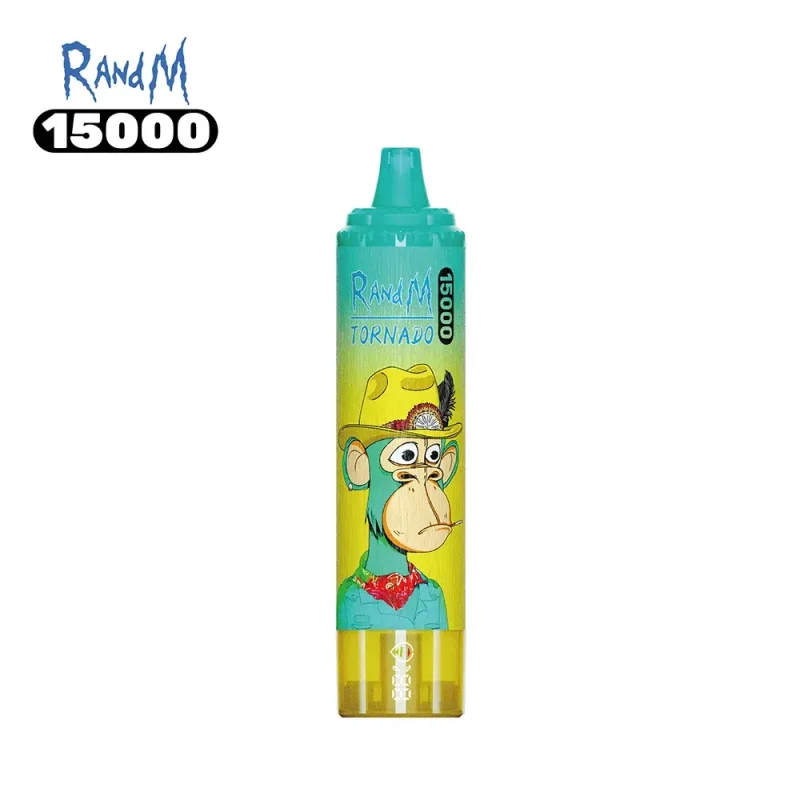 Puff tornado 15000 taff sans nicotine, goût watermelon ice (pasteque glacée)