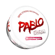 SNUS Pablo 50mg BubbleGum - Pablo Snus Bubblegum, dosage extra fort en nicotine. Sachets de nicotine sans tabac.