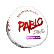 SNUS Pablo 50mg Grape Ice (Raisin glacé) - Dosage extra fort en nicotine - Sachets de nicotine extra slim, sans tabac.