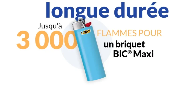 briquet BIC - jusqu'à 3000 allumage