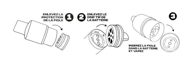 mode d'emploi de la Wpuff Fusion Liquideo