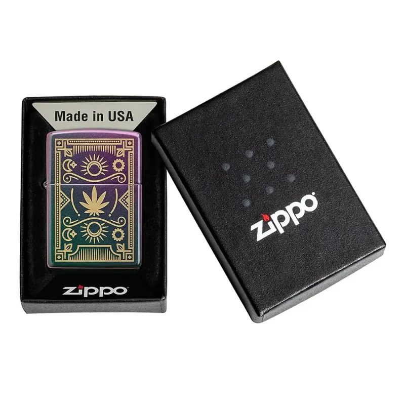 zippo 60005890 cannabis symbols