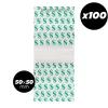 Sachets Zip anti-odeur "Dollars" 5x5 cm - Lot de 100