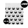 Sachets Zip anti-odeur "Yin Yang" 5x5 cm - Lot de 100