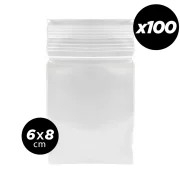 100 Pochons Zip Hermétiques - sachets plastiques pour herbe