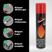 recharge gaz universelle pour briquets