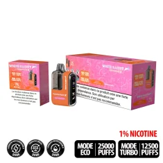 Puff 25000 bouffées rechargeable - Tornado x White Rabbit - 20 mg de nicotine - BOITE DE 5