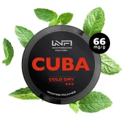 CUBA Snus Black Cold Dry - Sachets de nicotine sans tabac