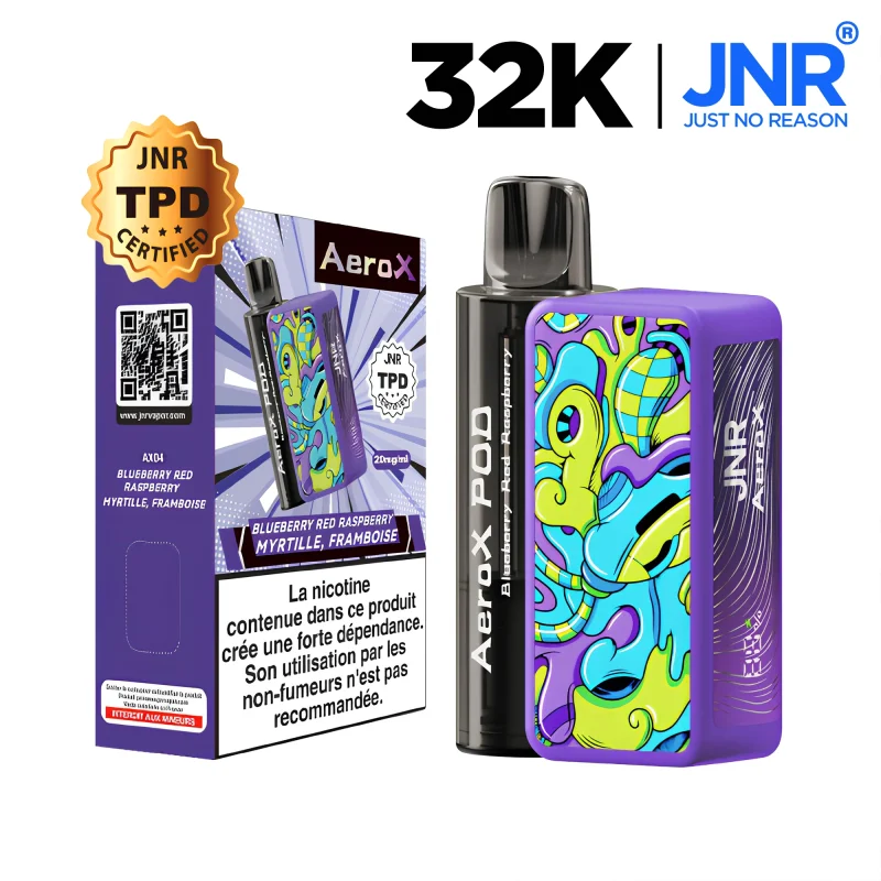 Puff JNR 32K Blueberry Red Raspberry