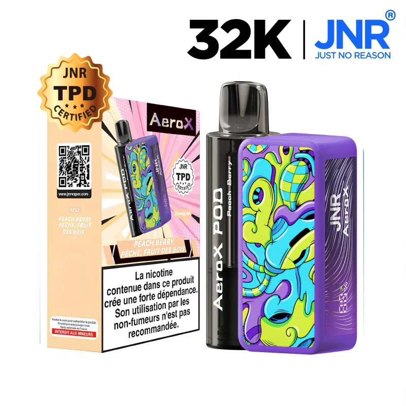 Puff JNR 32K Peach Berry