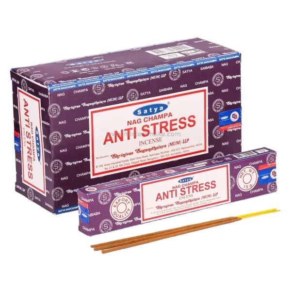 Encens anti-stress naturel Satya - Boite de 12 paquets