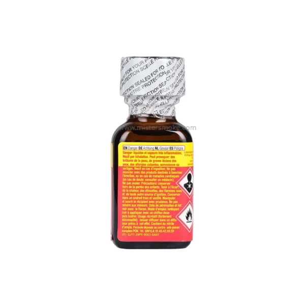 détails du flacon de poppers super rush 24ml