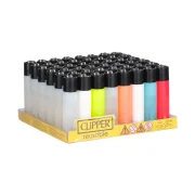 Clipper Maxi Translucide - Boite de 48 briquets
