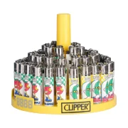 Présentoir de 48 briquets clipper mini (micro) design et fun - Collection Lots of laughs