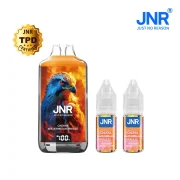 Puff JNR Falcon X Cerise Pastèque avec ses 2 flacons de e-liquide.