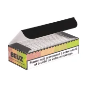 Boite de 10 carnets de papier à rouler naturel non blanchi de la marque BEUZ